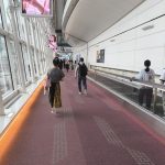 vers la sortie à Haneda